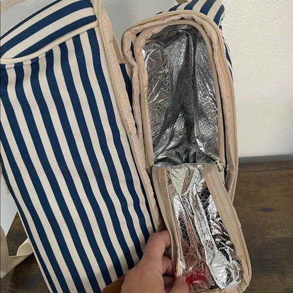 NWT 2 Bottles Wine Carrier Bag, Padded Tote * Perfect‎ for Picnic or Traveling - Picture 7 of 9
